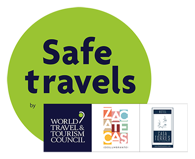 Logo Safe Travels para Hotel Casa Torres